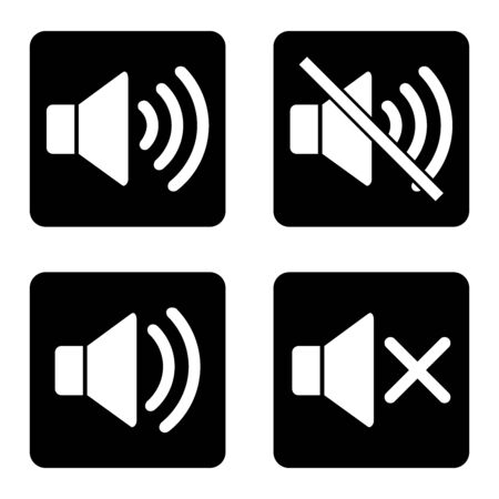 speaker icon vector design symbolのイラスト素材