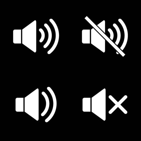 speaker icon vector design symbolのイラスト素材