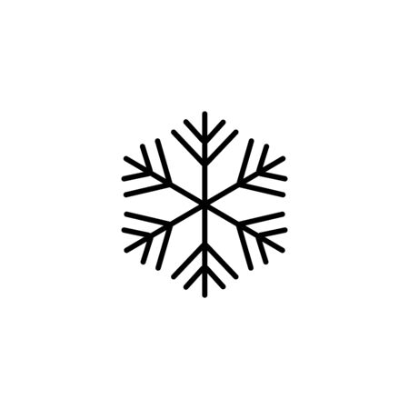 snowflake icon vector design symbolのイラスト素材