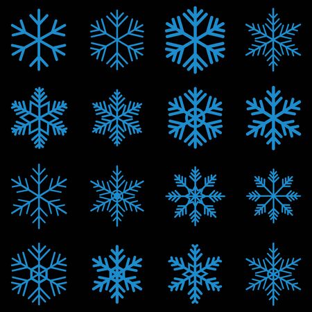 snowflake icon vector design symbolのイラスト素材