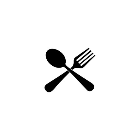 spoon and fork icon  design symbol of restaurantの写真素材