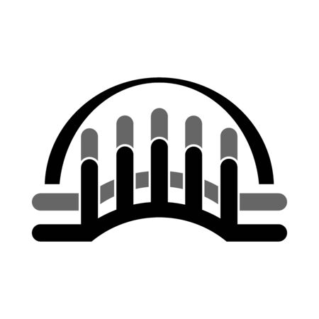 bridge logo icon vector design symbolのイラスト素材