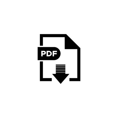 PDF file format icon vector design symbolのイラスト素材