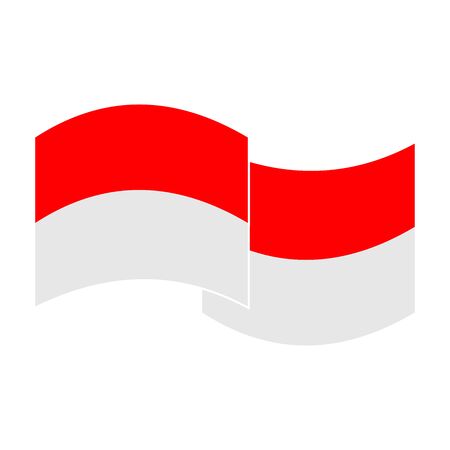 Indonesia flags icon vector design symbolのイラスト素材