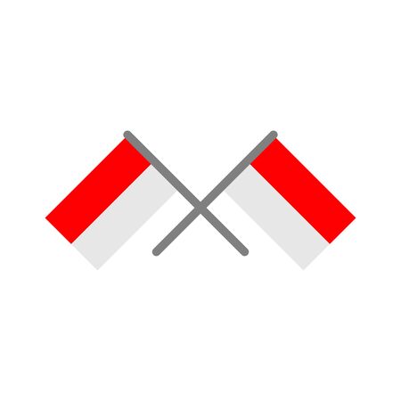 indonesia flags icon vector design symbol of countryのイラスト素材