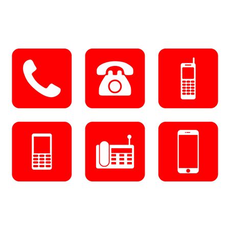 call phone icon. telephone icon vector design symbolのイラスト素材