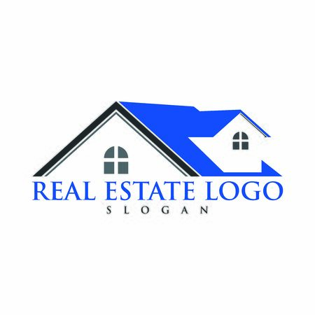 real estate logo vintage keys icon vector design symbolのイラスト素材