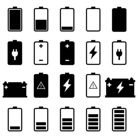 battery icon vector design symbolのイラスト素材