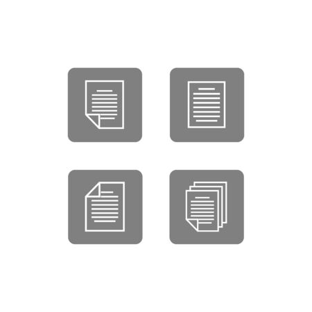 document icon vector design symbolのイラスト素材