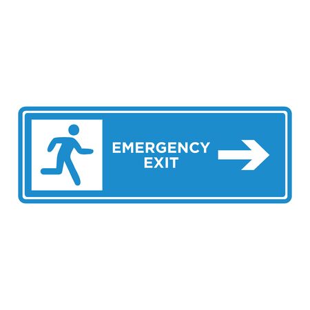 evacuations sign icon vector design symbolのイラスト素材