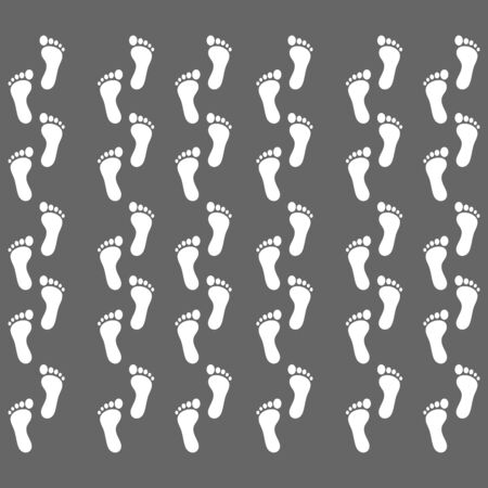 footprint icon vector design symbolのイラスト素材