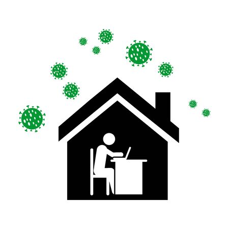coronavirus, social distance, hand sanitizer icon vector design symbolのイラスト素材