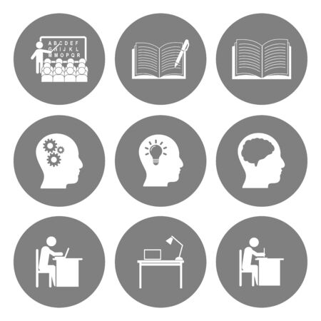 learn icon vector design symbolのイラスト素材