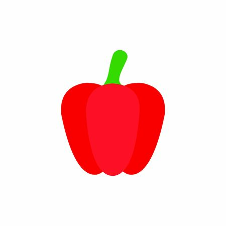 paprika icon vector design symbol of vegetableのイラスト素材