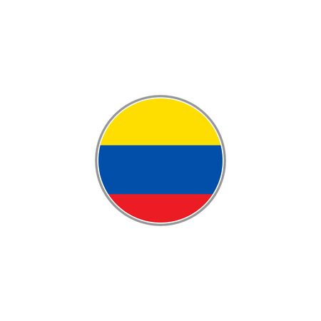 Colombia flags icon vector design symbolのイラスト素材