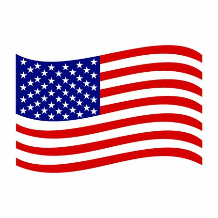 United States of America flags icon vector design symbolのイラスト素材