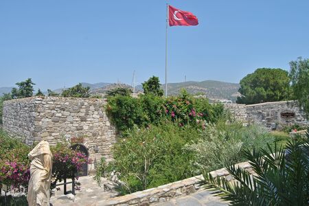 Castle with flagのeditorial素材