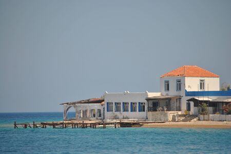 old hotel by the seaのeditorial素材