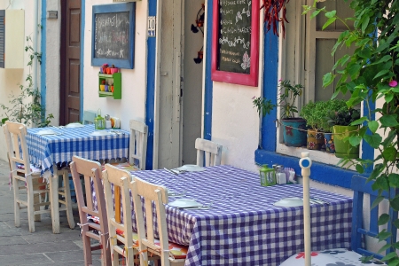 Nice eatingplace in Bodrumの写真素材