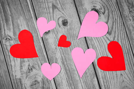 empty scratch pieces of paper and heart for frame work