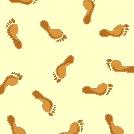 vector illustration of footprints backgroundのイラスト素材