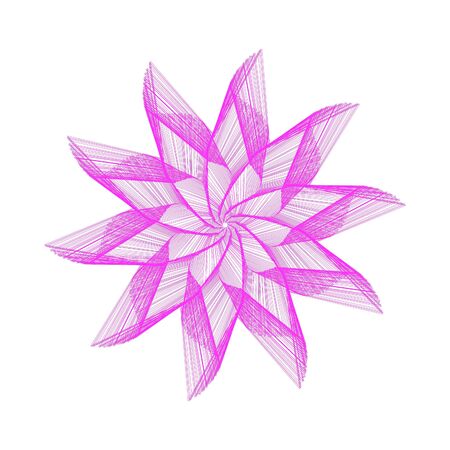 Abstract floral silhouette, element for design.vector illustrationのイラスト素材