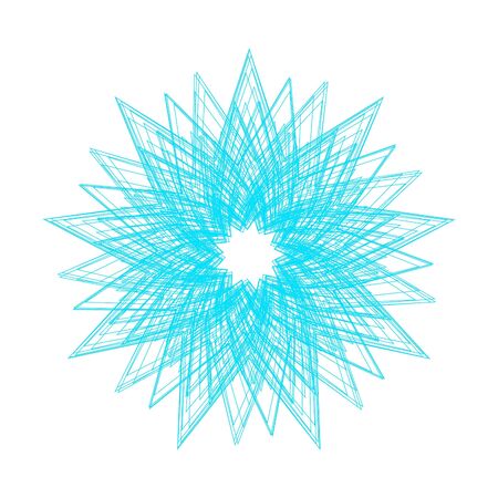 Abstract floral silhouette, element for design.vector illustrationのイラスト素材