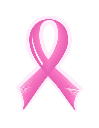 vector illustration of pink Support Ribbonのイラスト素材