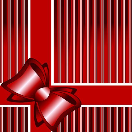  vector illustration of a striped red background with a bowのイラスト素材