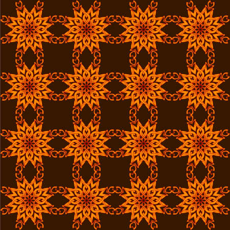 illustration of an abstract floral patternのイラスト素材