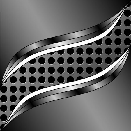  illustration of a circle background with wavesのイラスト素材