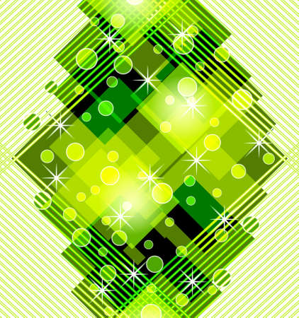   illustration of an abstract striped  green background.  のイラスト素材