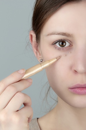 Under eye concealer の写真素材