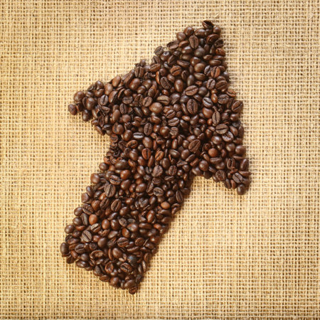 Coffee beans arrow