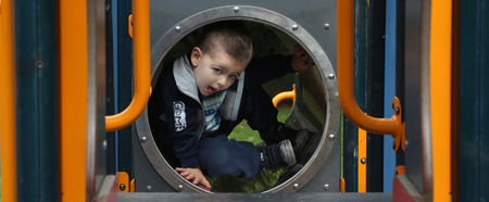 Boy on a playground