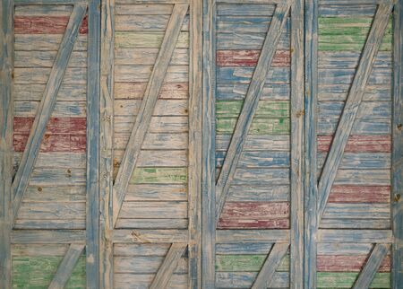 Old blue wooden background