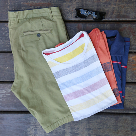 Male summer fashion setの写真素材