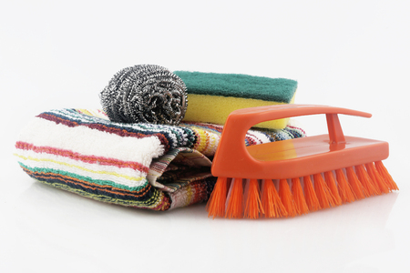 Set of cleaning equipment - studio shootの写真素材
