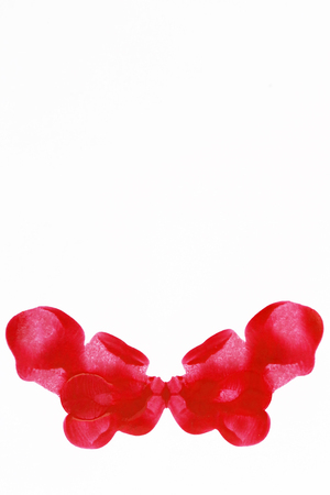 Rorschach test Red inkblots inspired by the famous Rorschach Testの写真素材