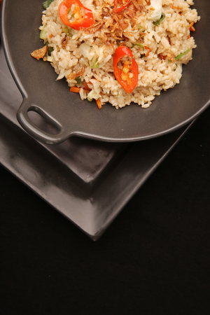 Lunch time - fried riceの写真素材