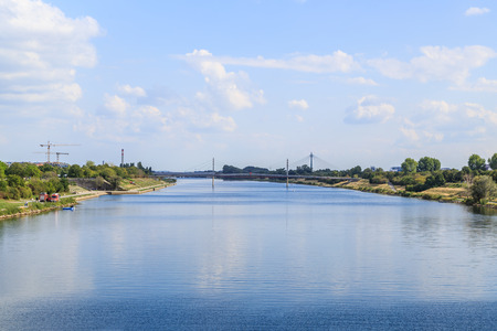 Vienna Danube sceneryのeditorial素材