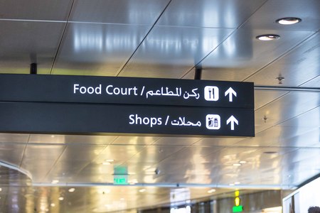 signboard in airportの写真素材