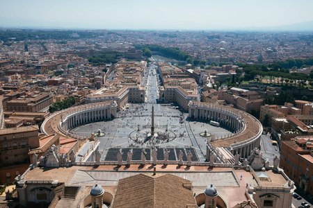 St Peter's Square in the Vaticanのeditorial素材