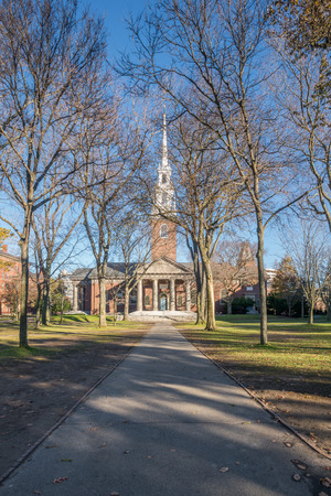 Campus scenery of Harvard University, Bostonのeditorial素材