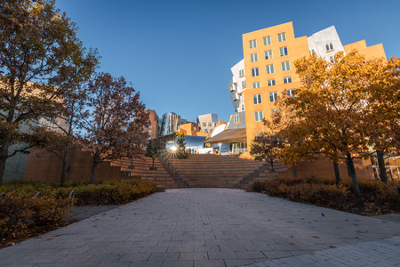 Massachusetts inst tech exterior landscape viewのeditorial素材