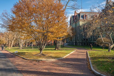 Campus scenery of University of Pennsylvania, Philadelphia, USAのeditorial素材