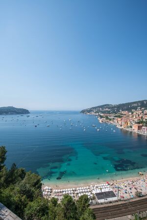 Nice Marina Villefranche Bay Resort Beach Natural Sceneryの写真素材