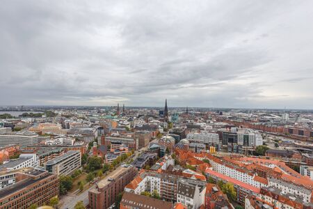 Hamburg cityscapeの写真素材