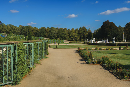 Garden of the Sanssouci Palace in Potsdam, Germanyのeditorial素材