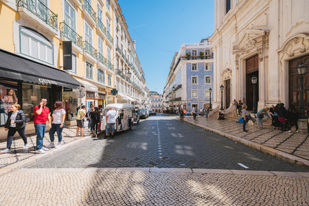 Lisbon street view and cityscapeのeditorial素材